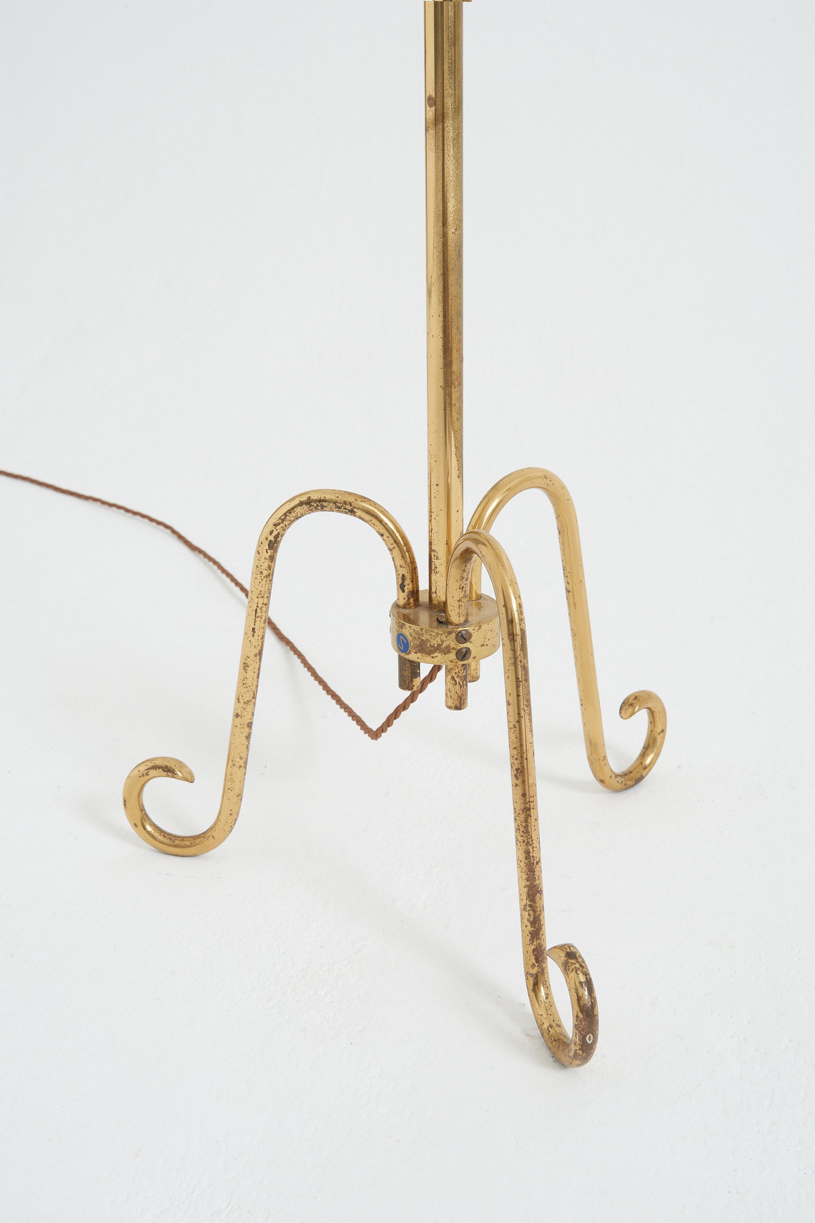 Mid-Century Brass Floor Lamp