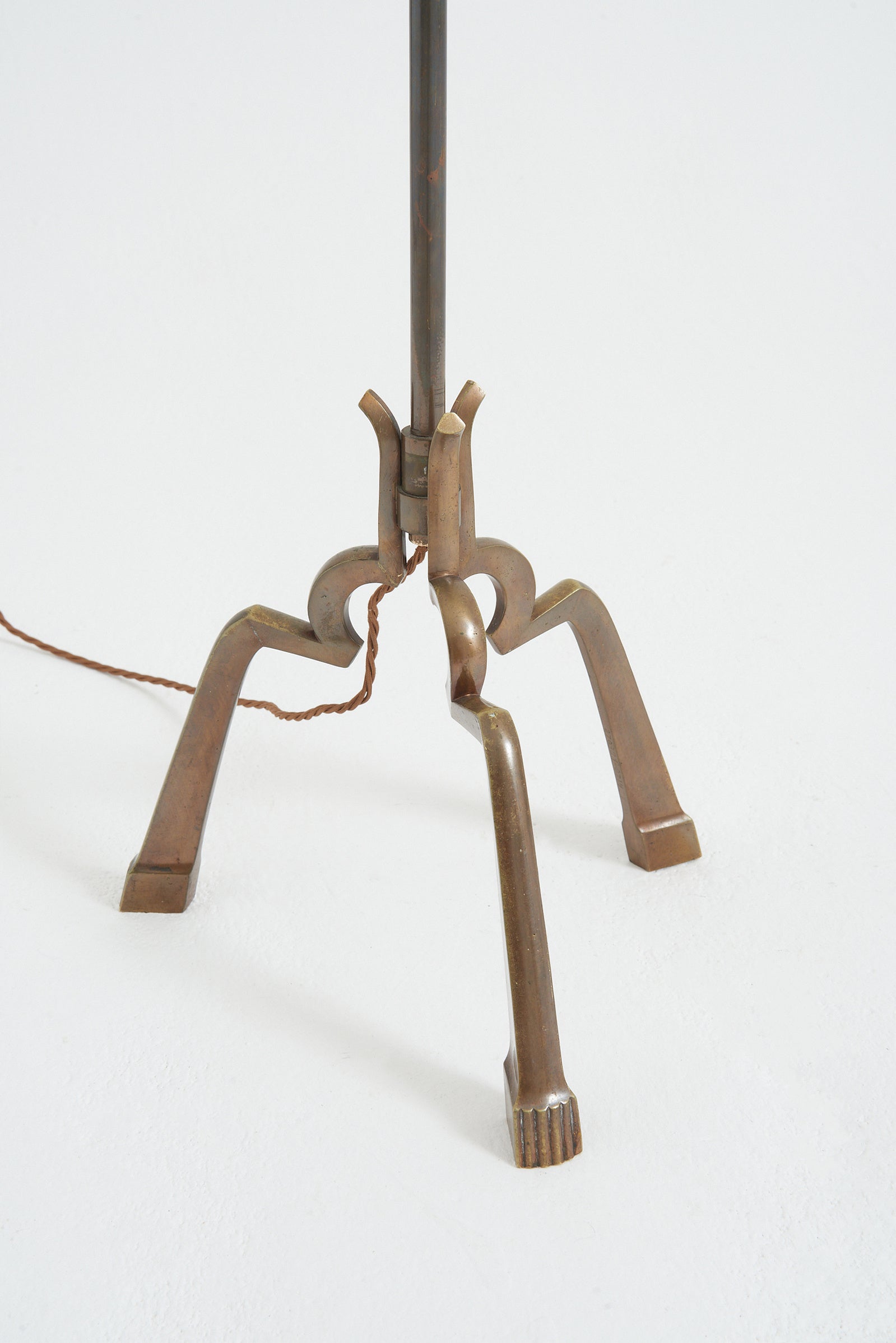 Mid-Century Brass Reading Floor lamp