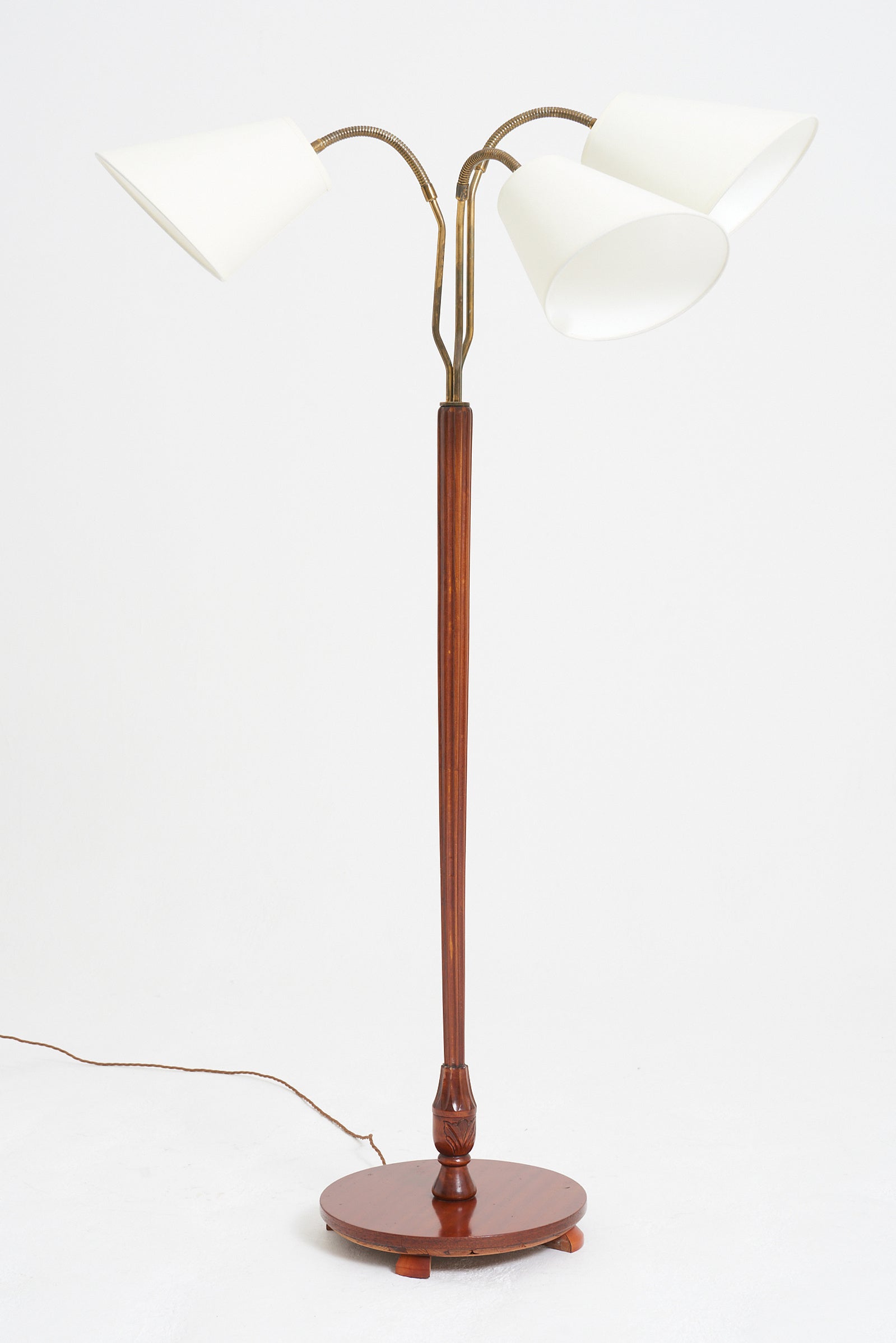 9186- Mid-Century Three-Arm Floor Lamp