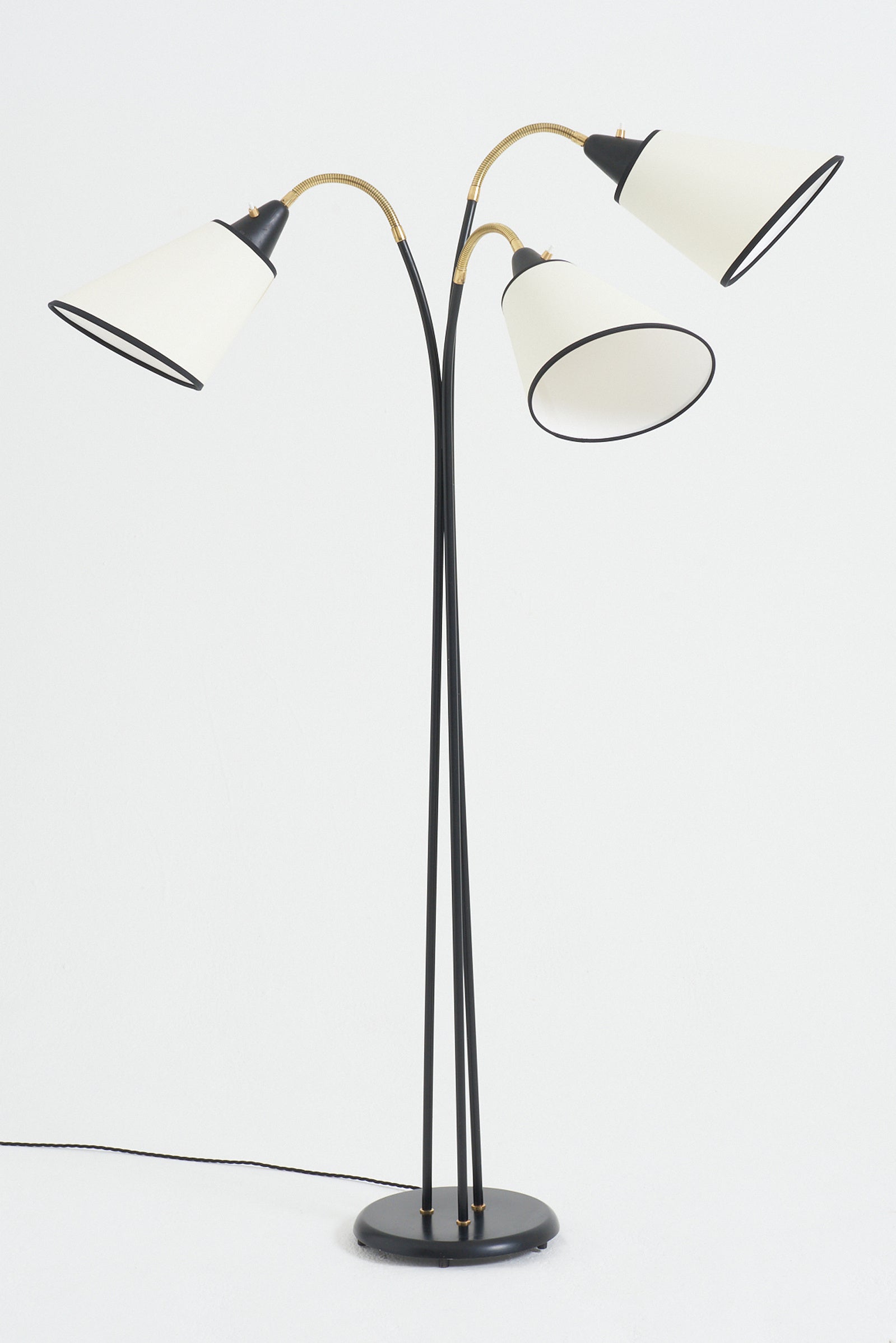 9187- Mid-Century Three-Arm Floor Lamp