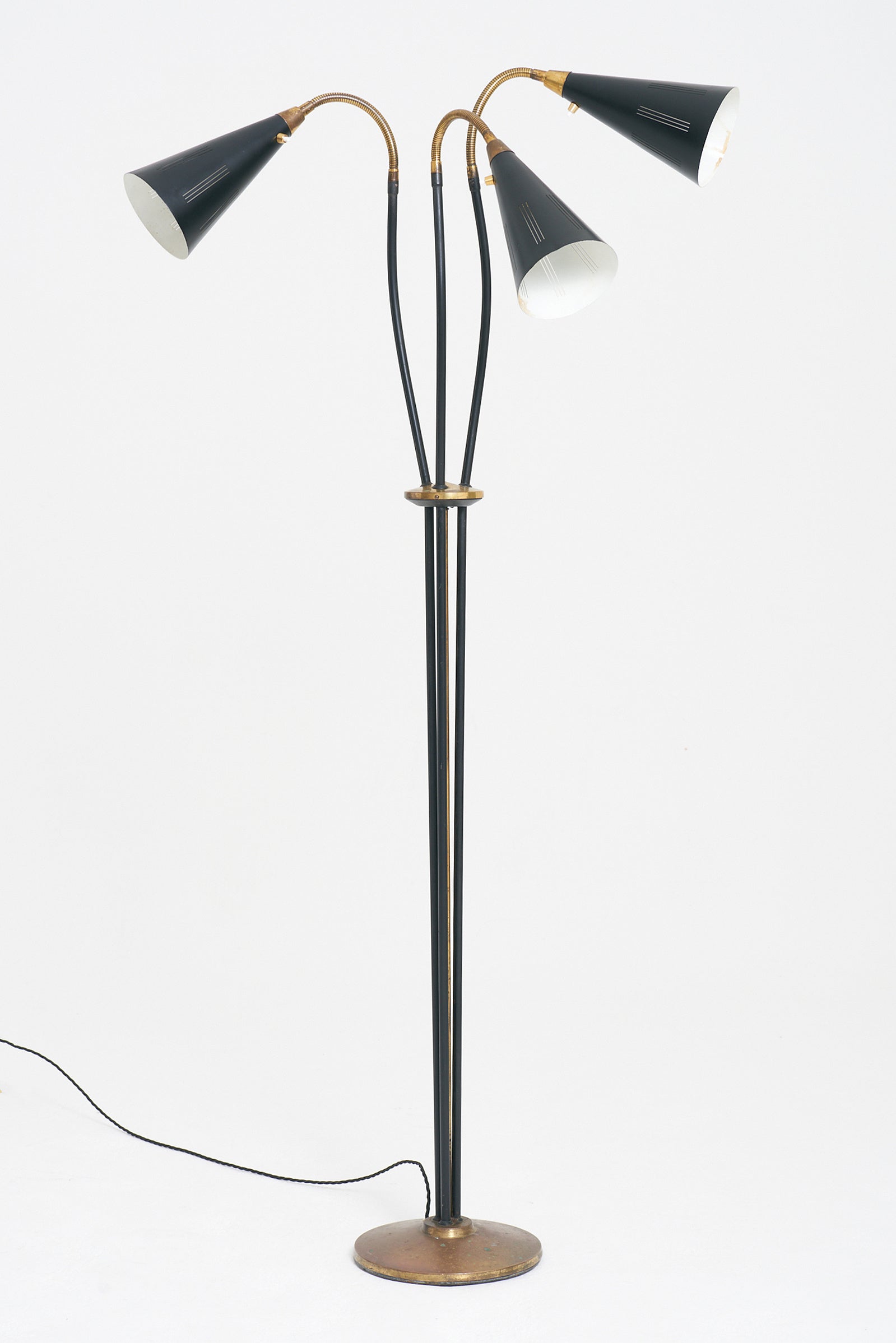 9188- Mid-Century Three-Arm Floor Lamp