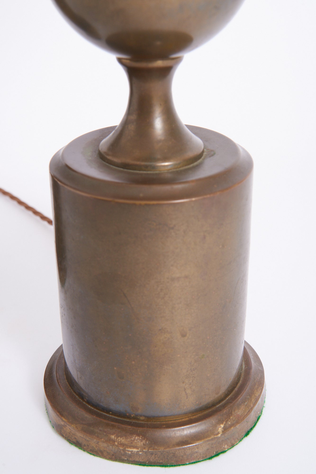 Pair of French Brass Table Lamps