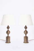 9197- Pair of French Brass Table Lamps