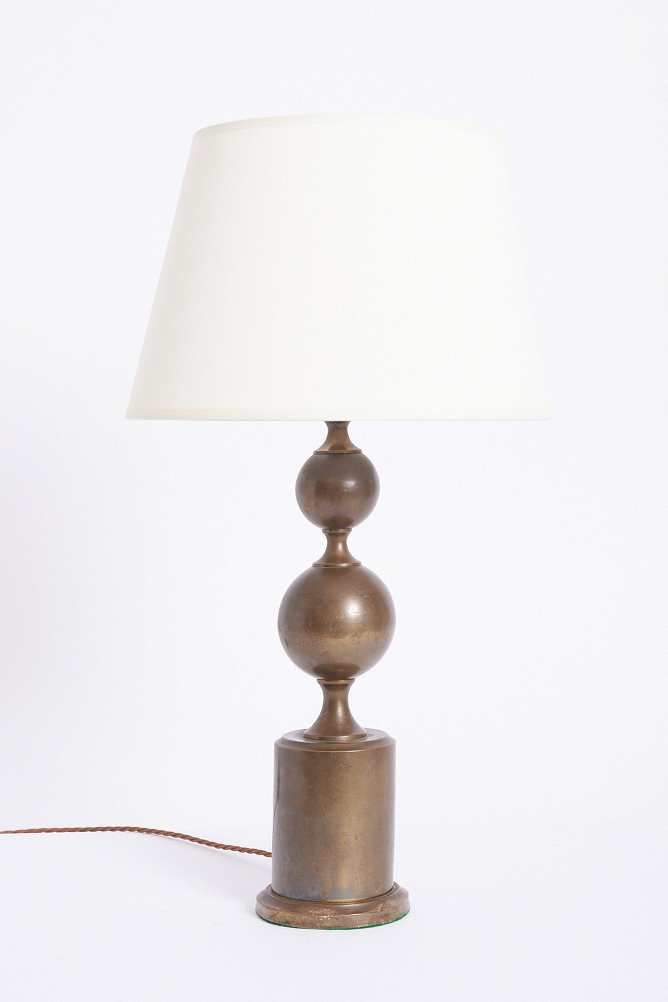 Pair of French Brass Table Lamps