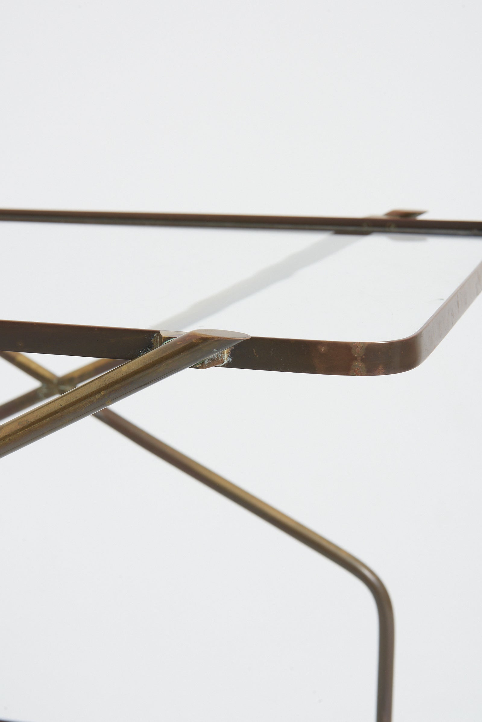 Mid-Century Brass Drinks Trolley