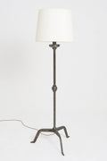 9215- Mid-Century Spanish Forged Iron Floor Lamp