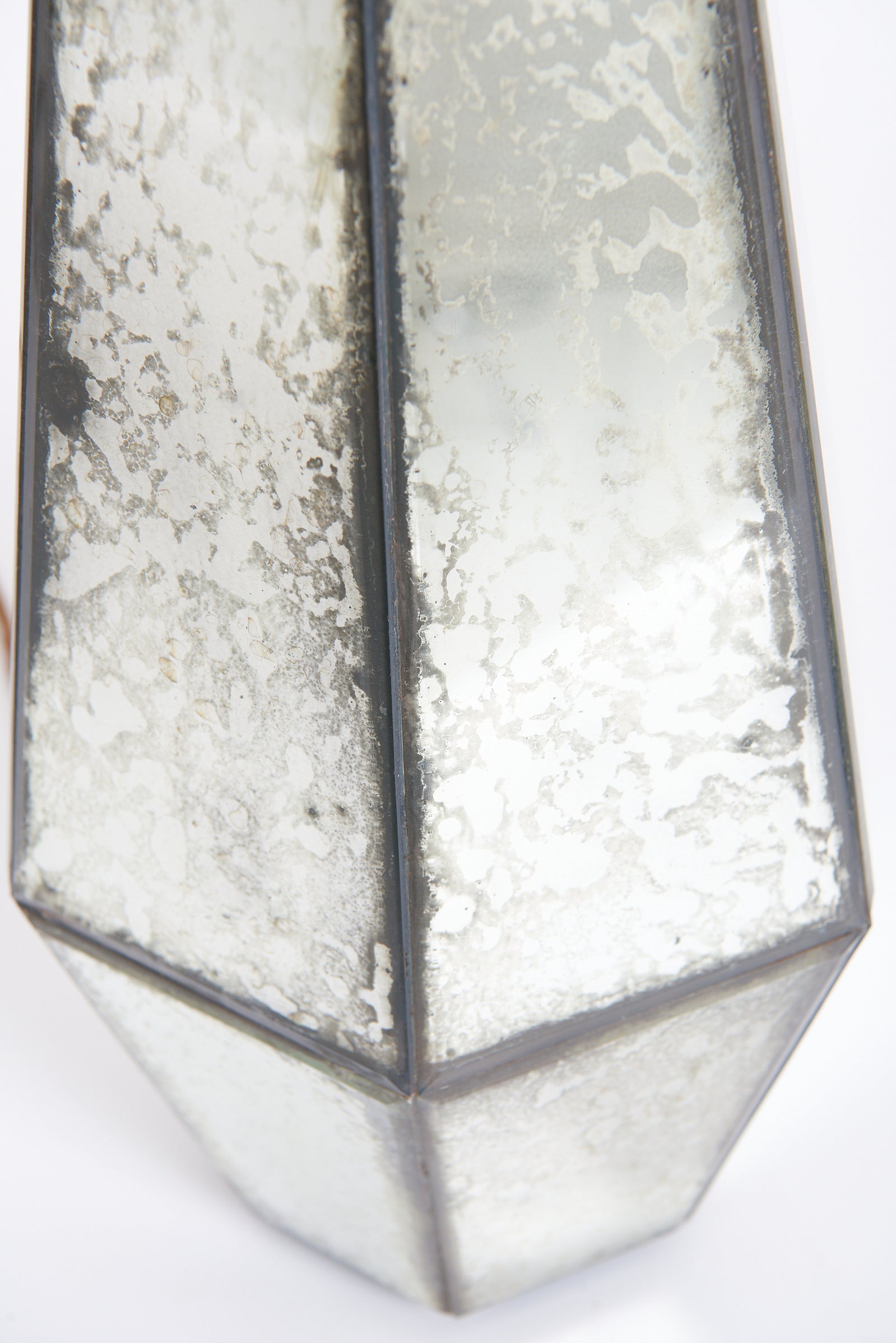 Mirrored and Faceted Table Lamp
