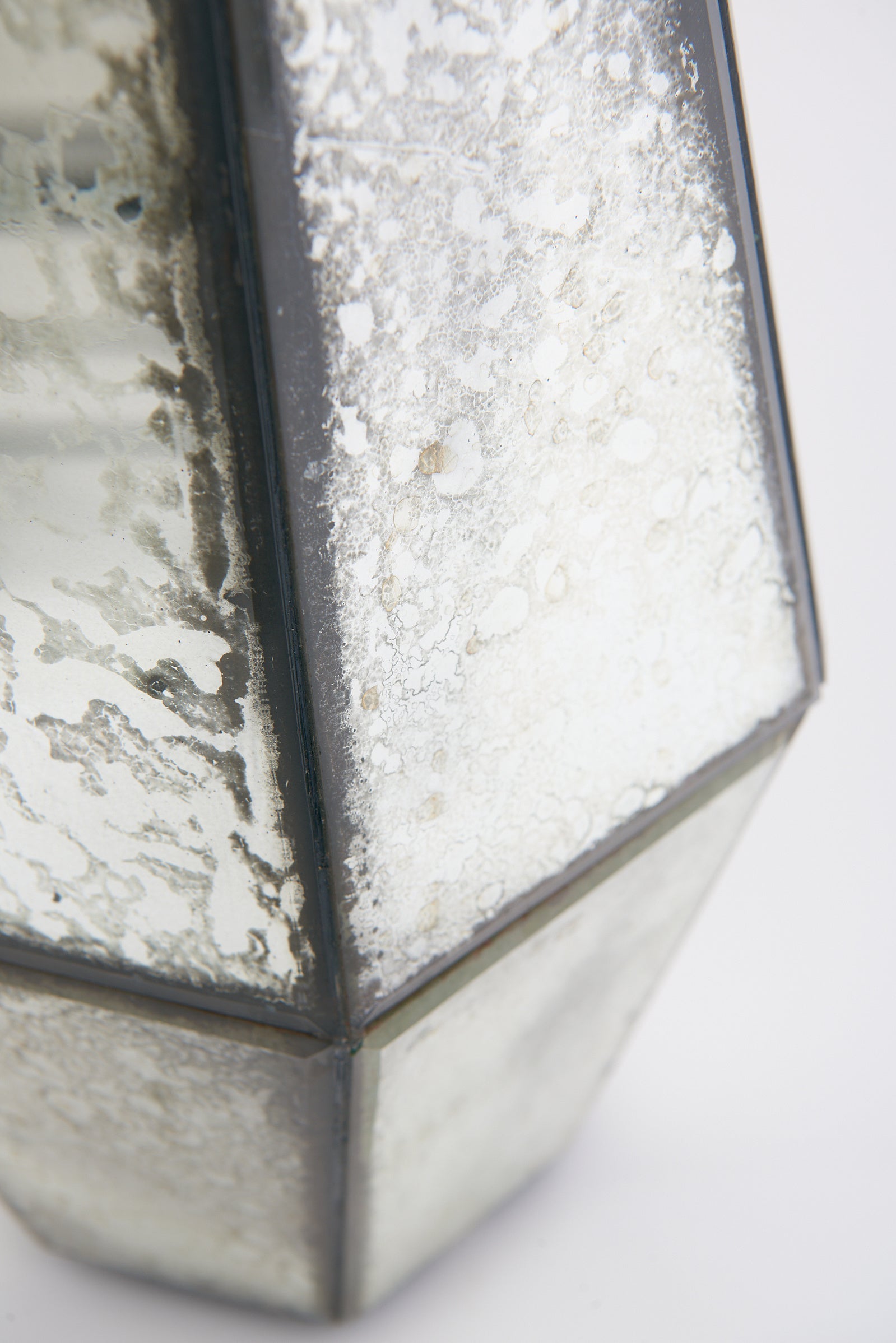Mirrored and Faceted Table Lamp
