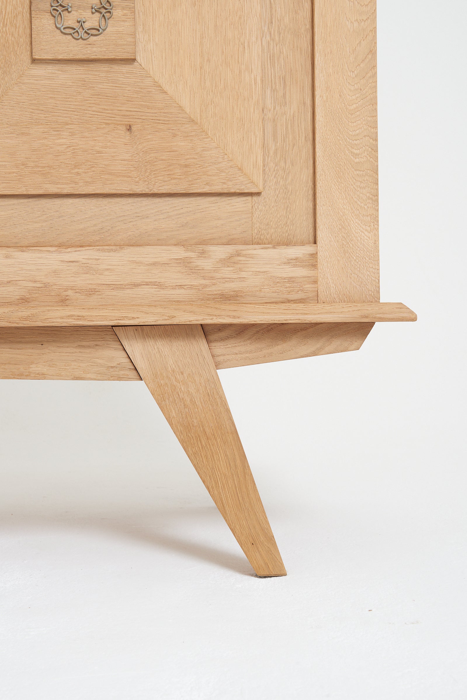 Mid-Century Sanded Oak Sideboard