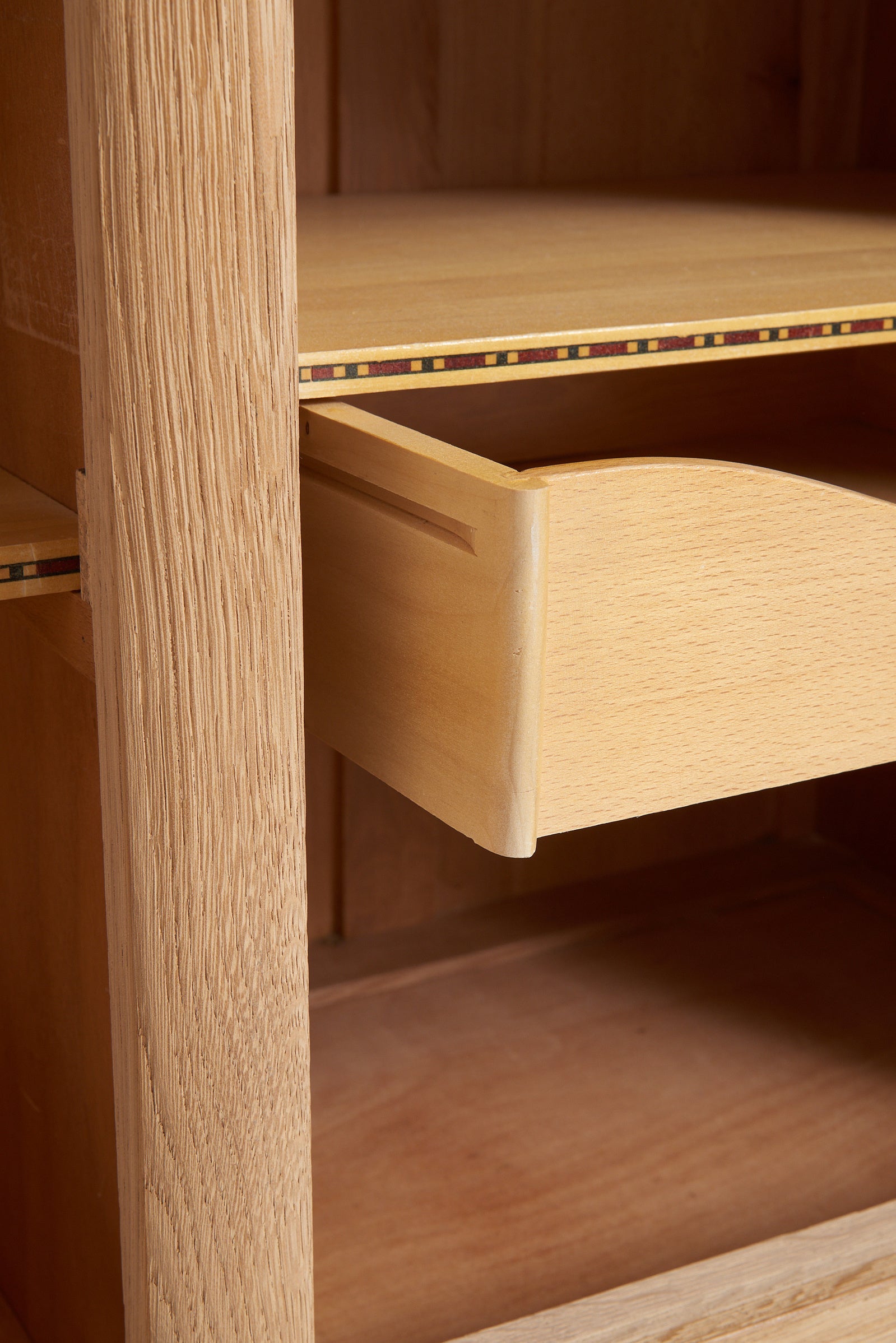 Mid-Century Sanded Oak Sideboard