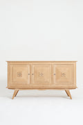 9223- Mid-Century Sanded Oak Sideboard