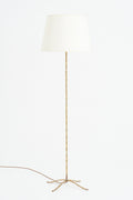 9235- Mid-Century Brass Bamboo Floor lamp