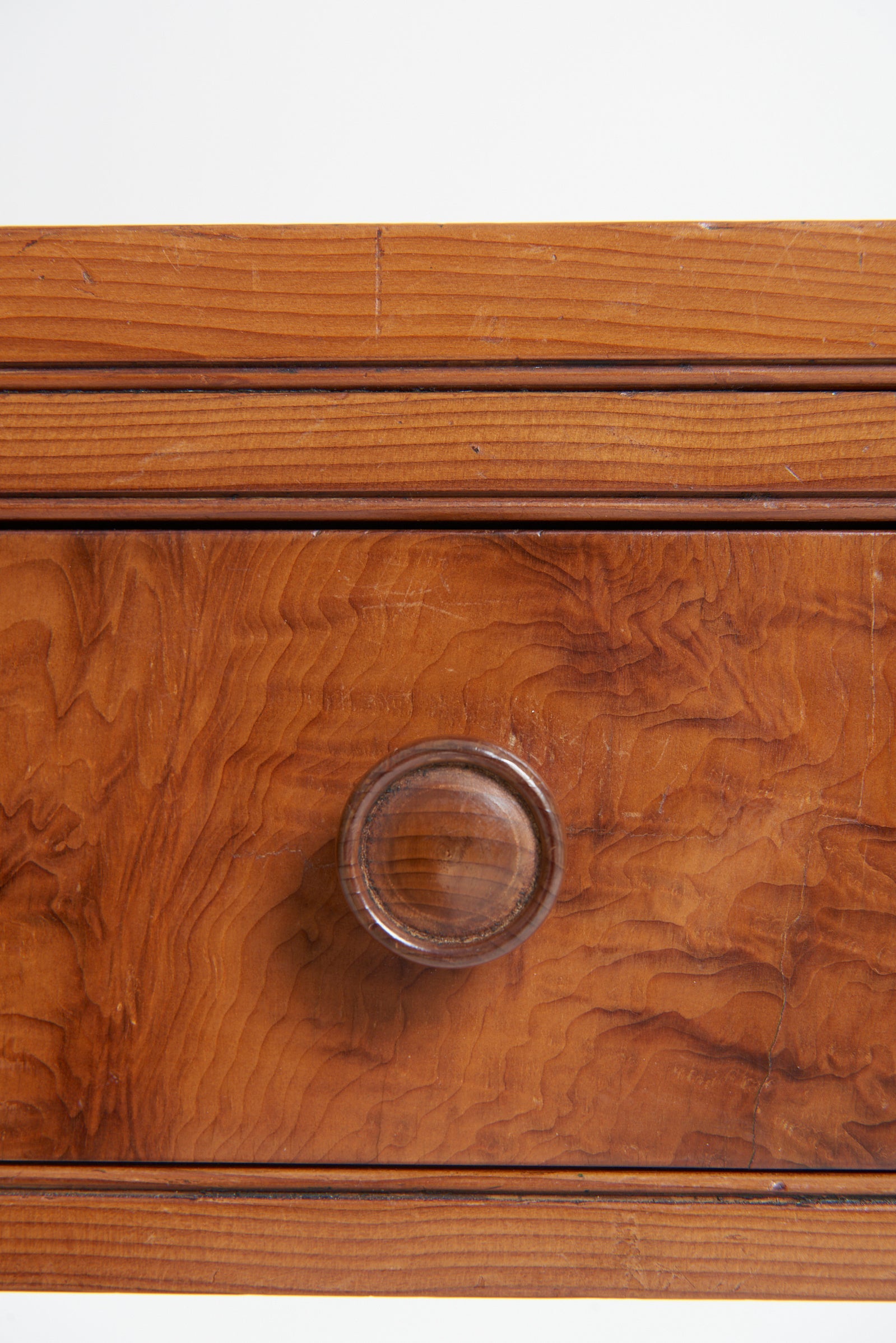 A Cotswold School Yew Wood Console Table