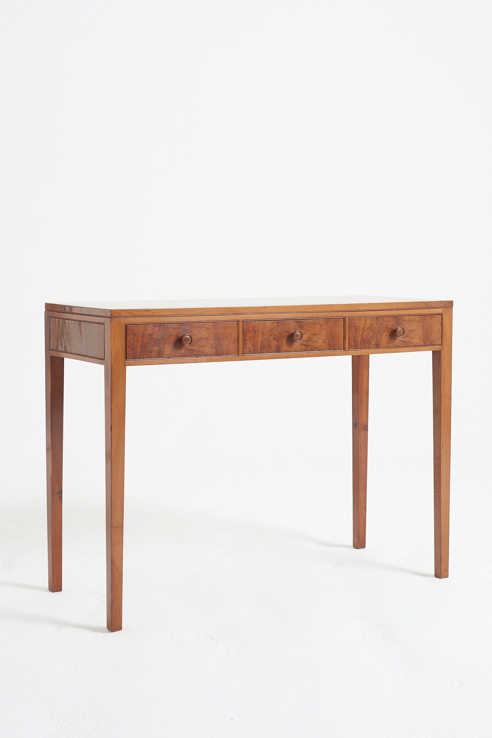 A Cotswold School Yew Wood Console Table