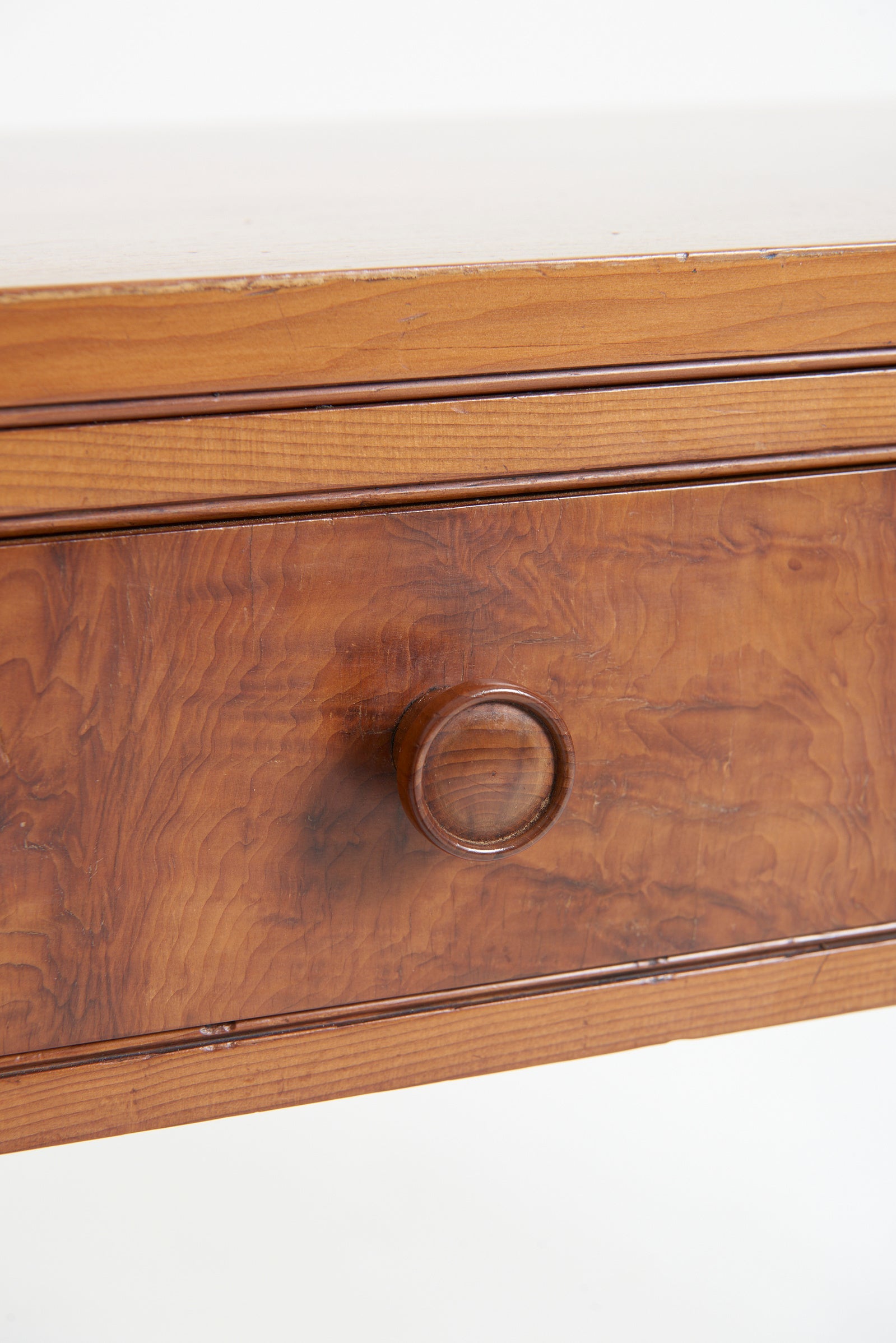 A Cotswold School Yew Wood Console Table