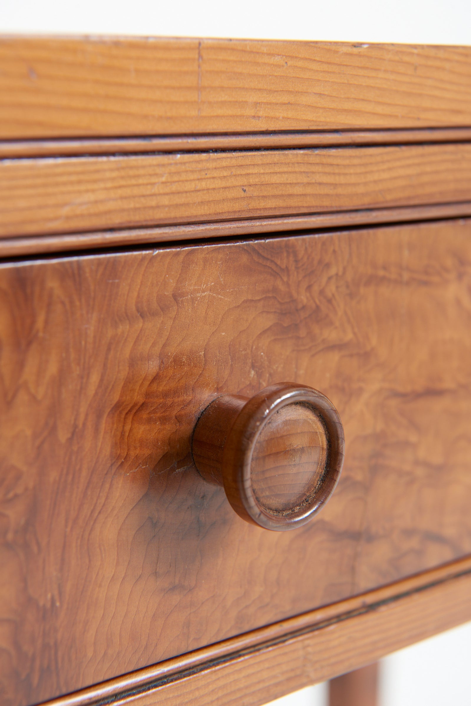 A Cotswold School Yew Wood Console Table