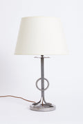 9241- Mid-Century Iron and Rope Table Lamp