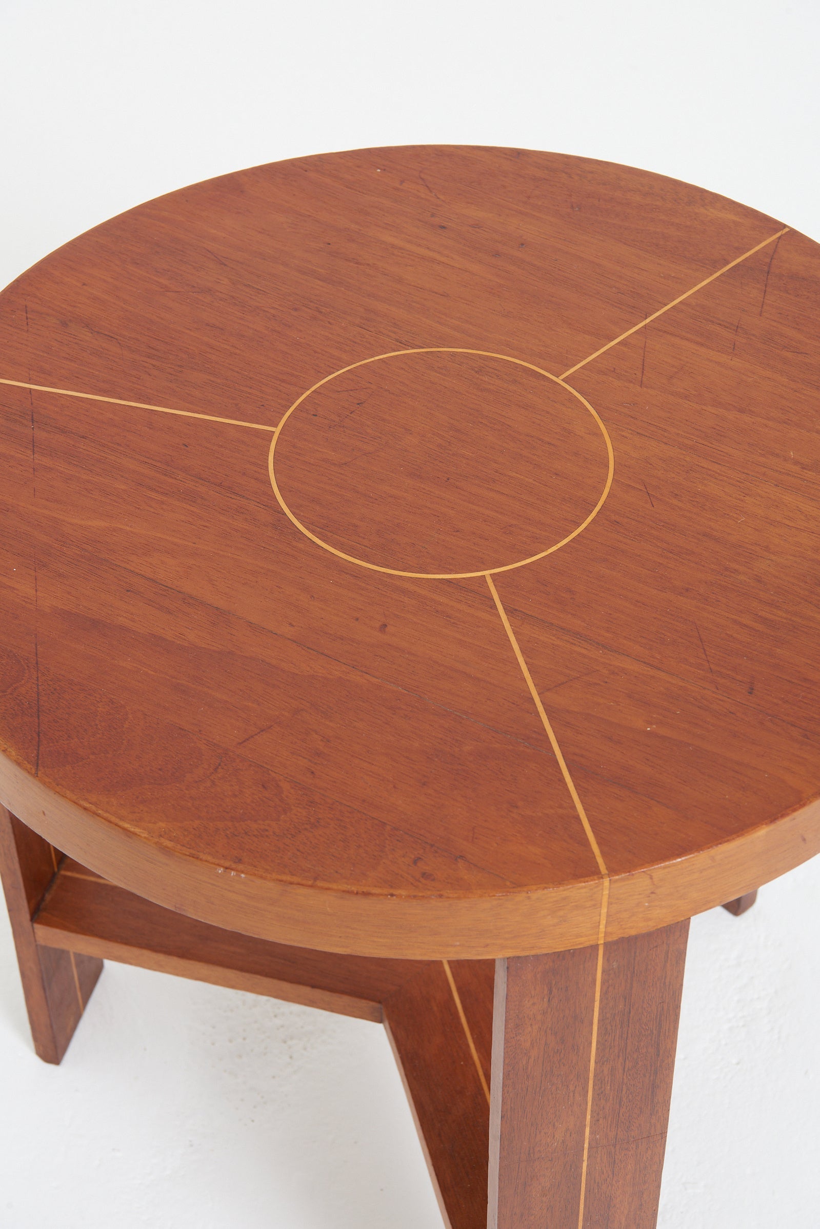 Mid-Century Round Side Table
