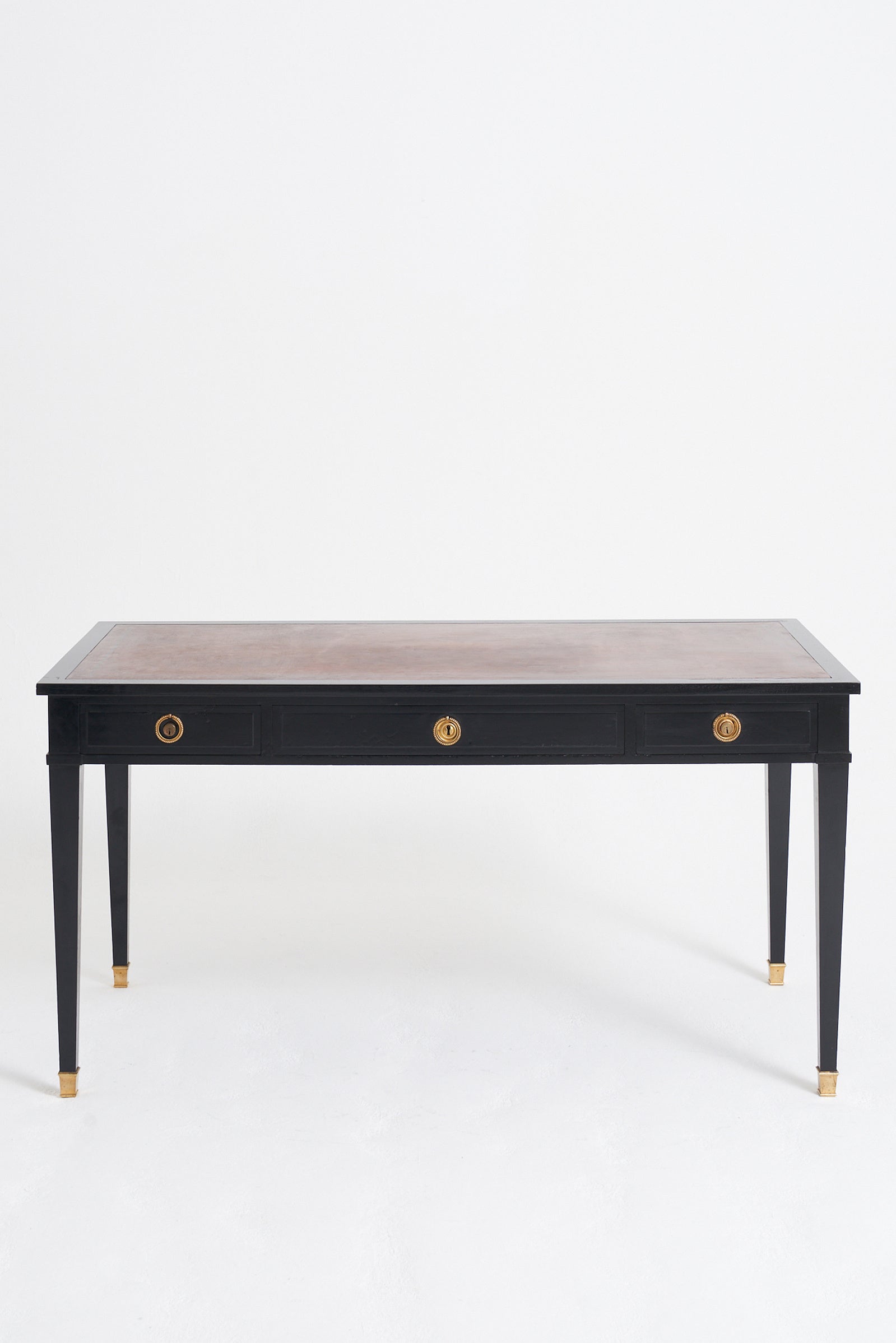 Neoclassical Ebonised Desk