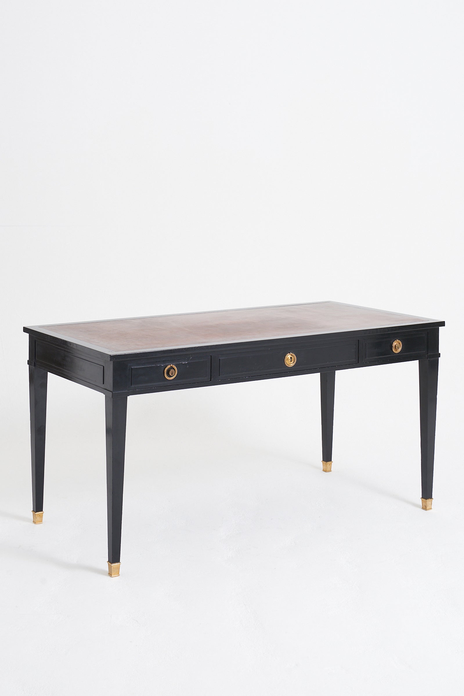 Neoclassical Ebonised Desk