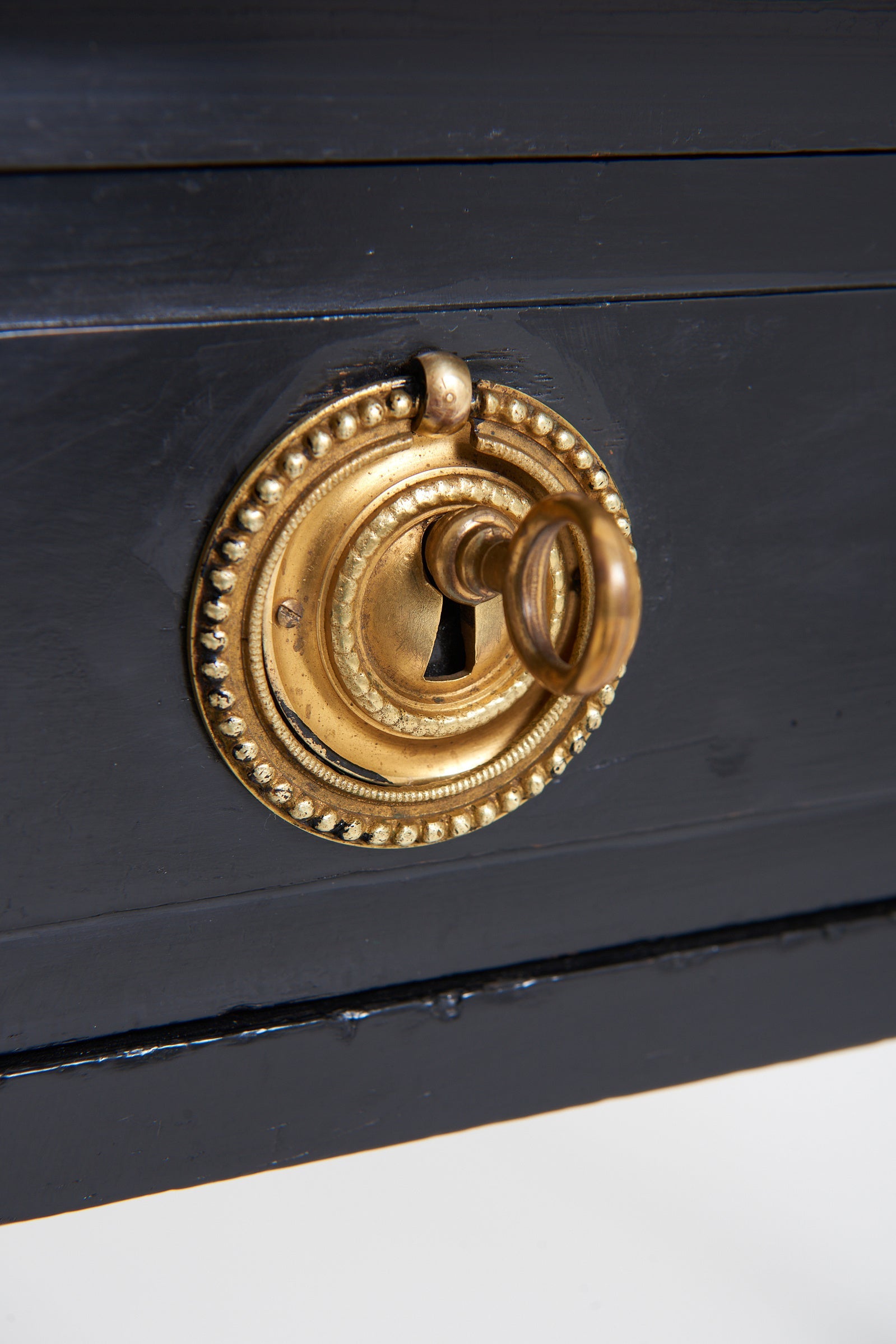 Neoclassical Ebonised Desk