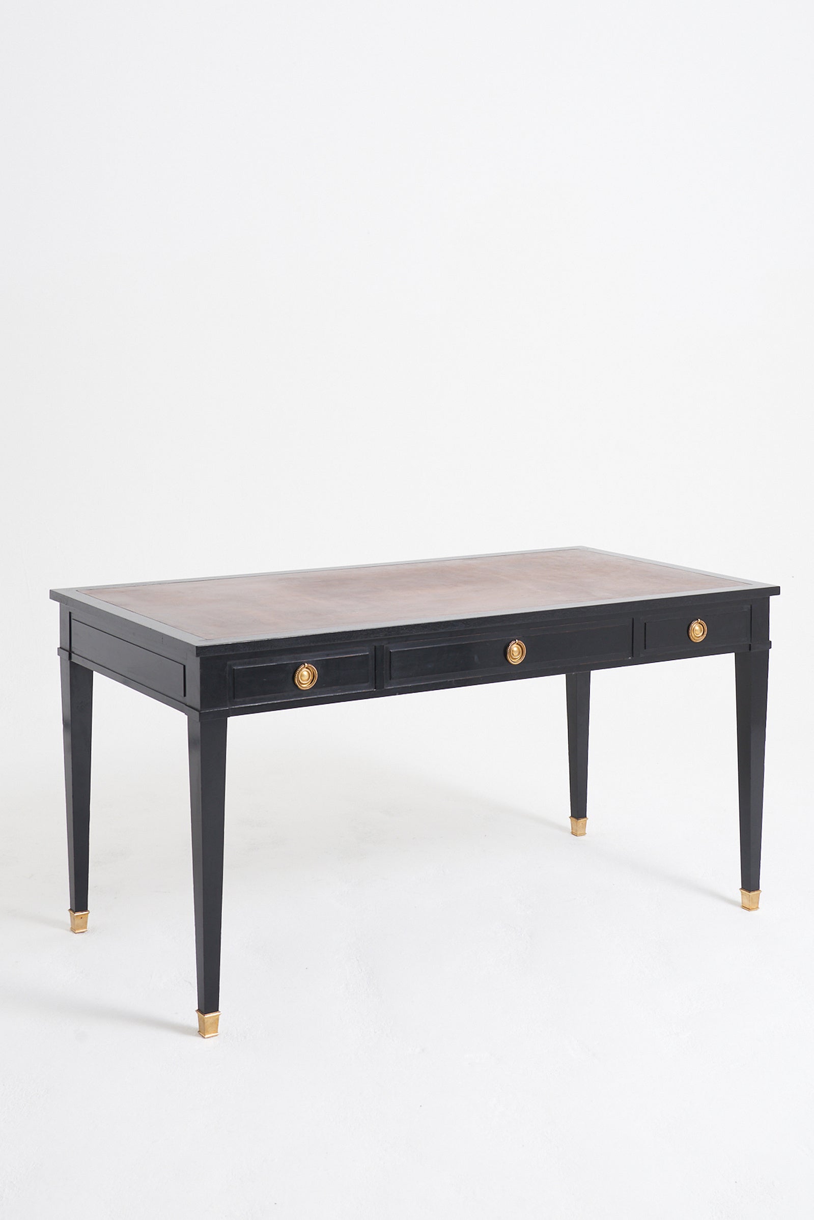 Neoclassical Ebonised Desk