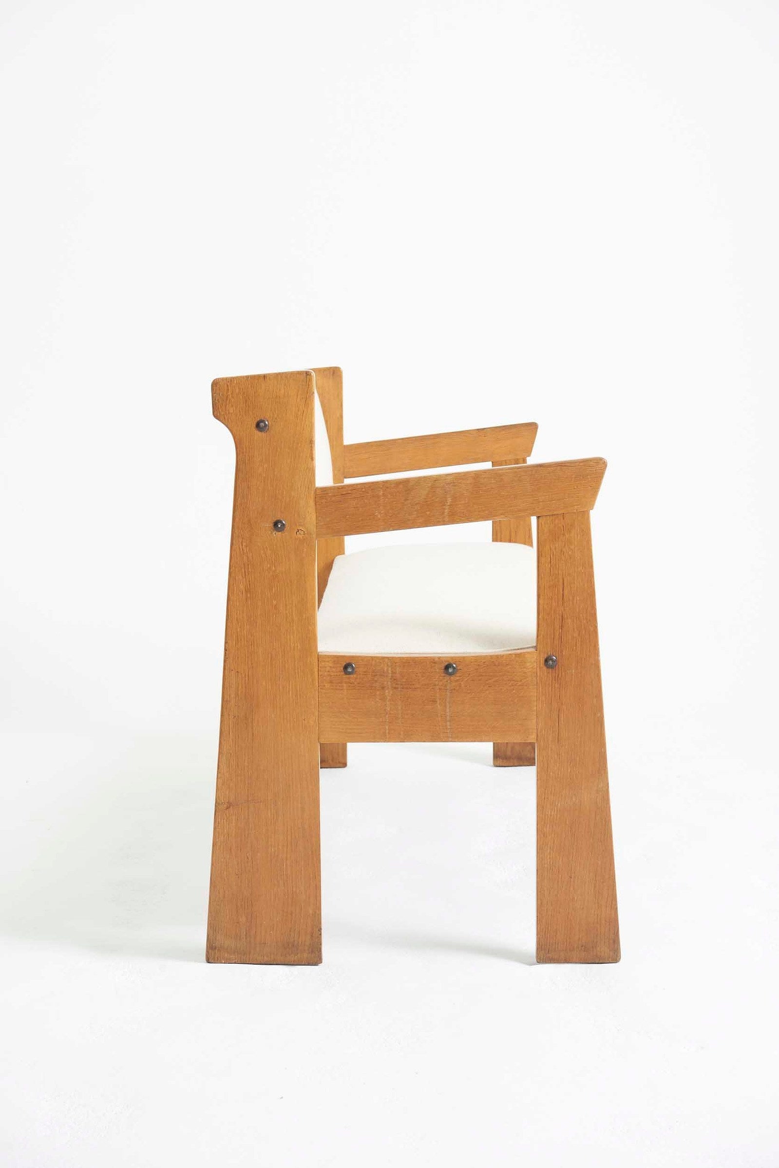 Mid-Century Oak Bench