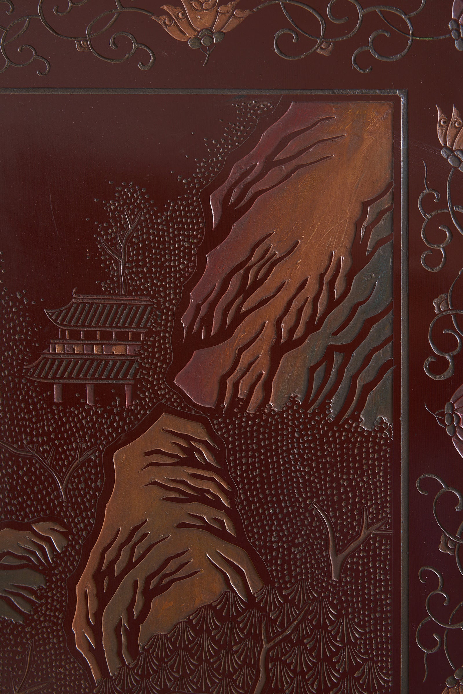 Chinese Lacquer Screen
