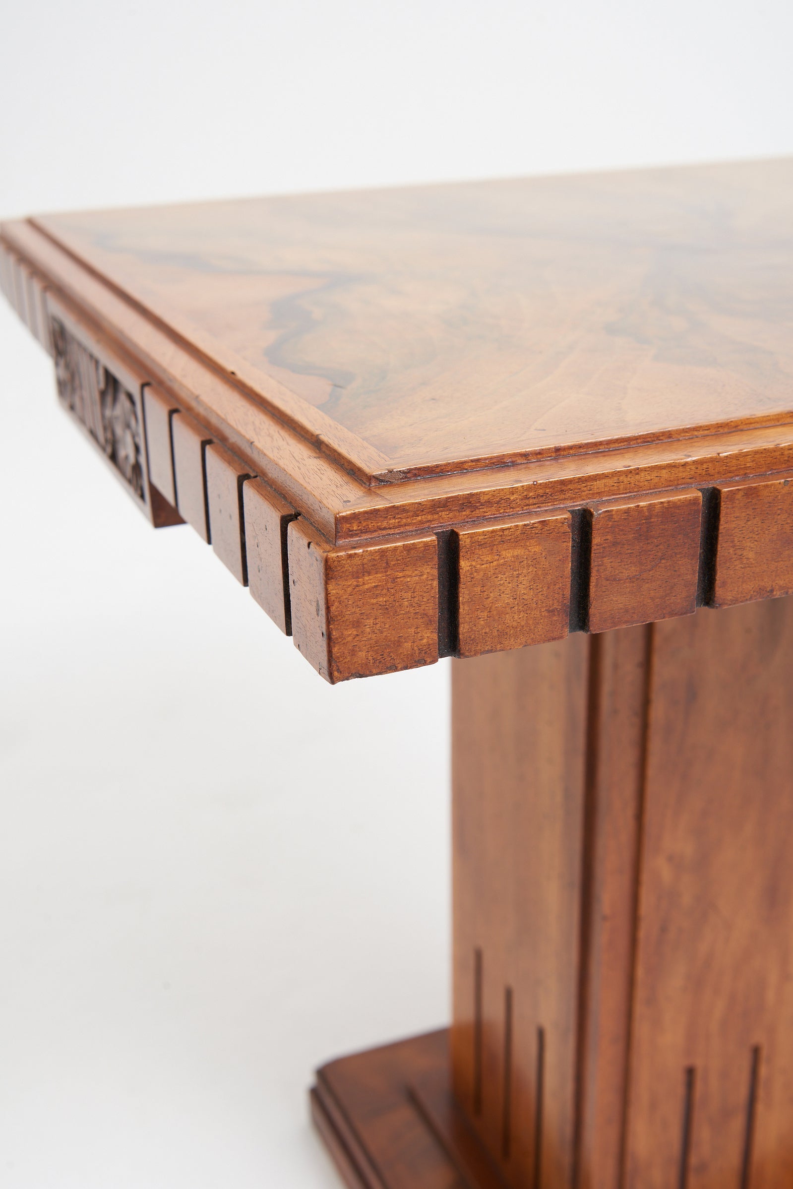 Art Deco Walnut Side Table