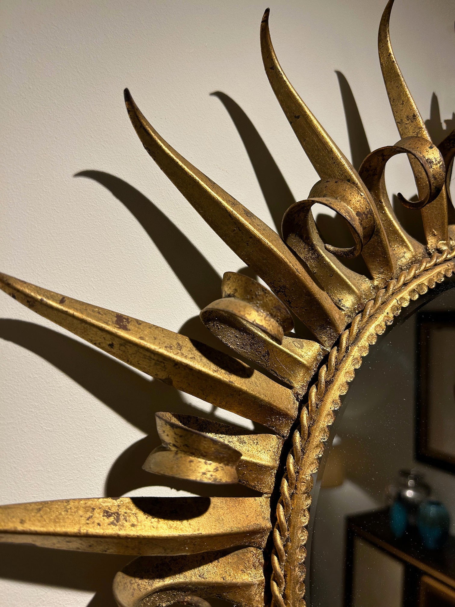 Spanish Gilt Sunburst Mirror