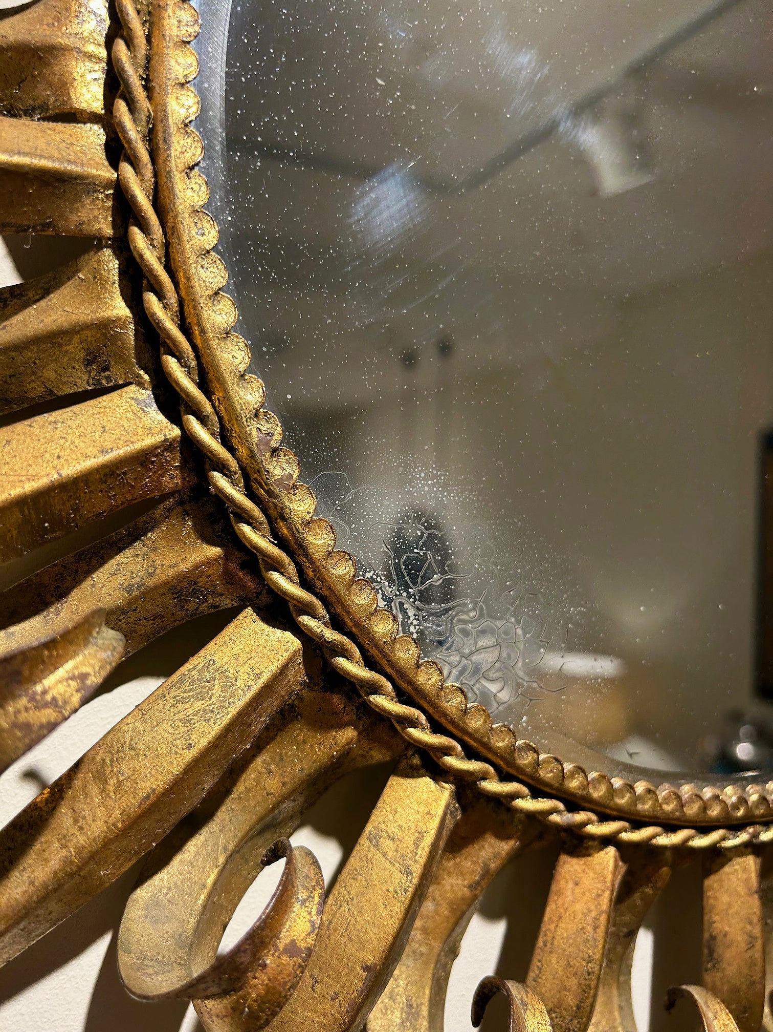 Spanish Gilt Sunburst Mirror