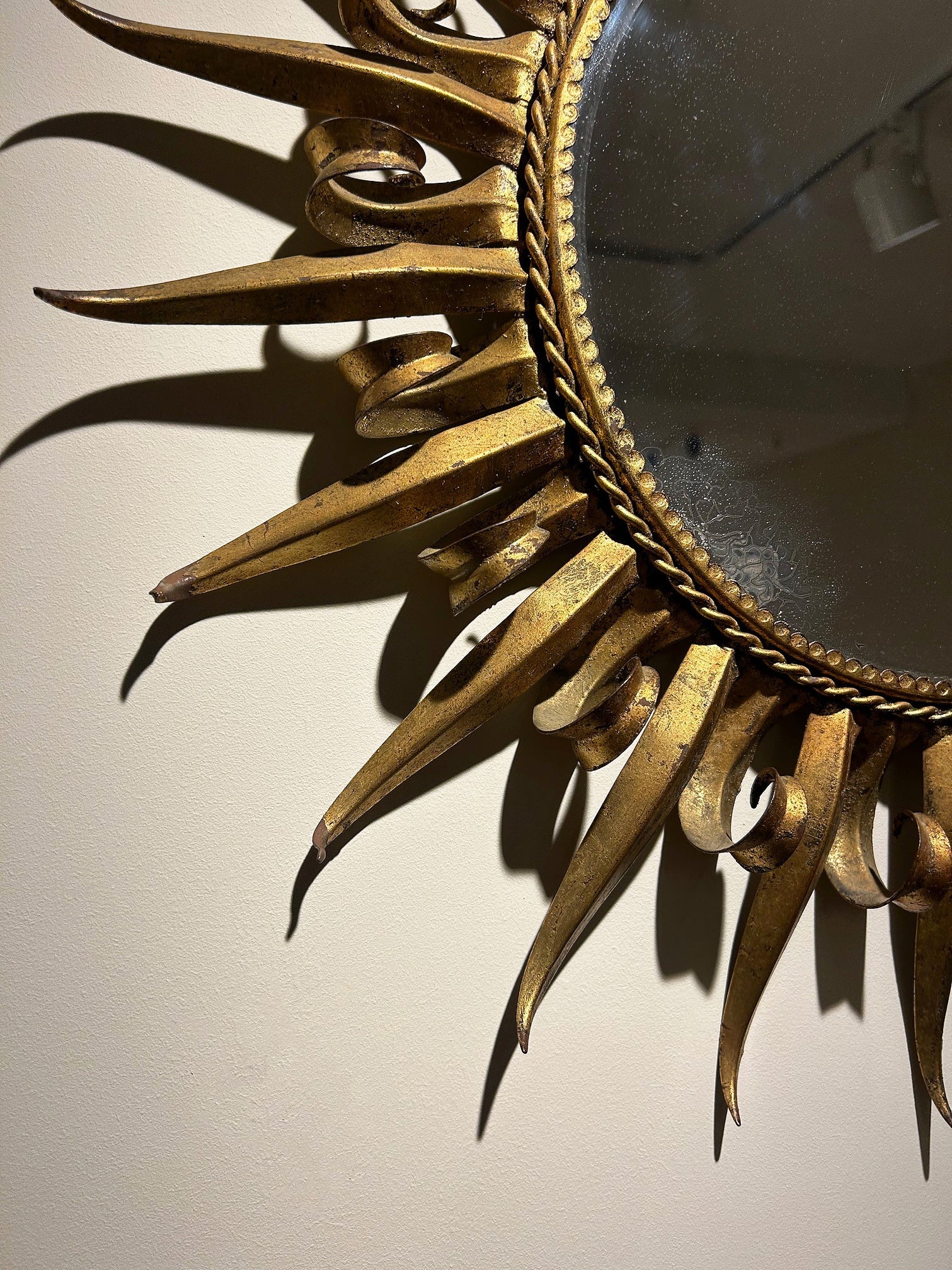 Spanish Gilt Sunburst Mirror