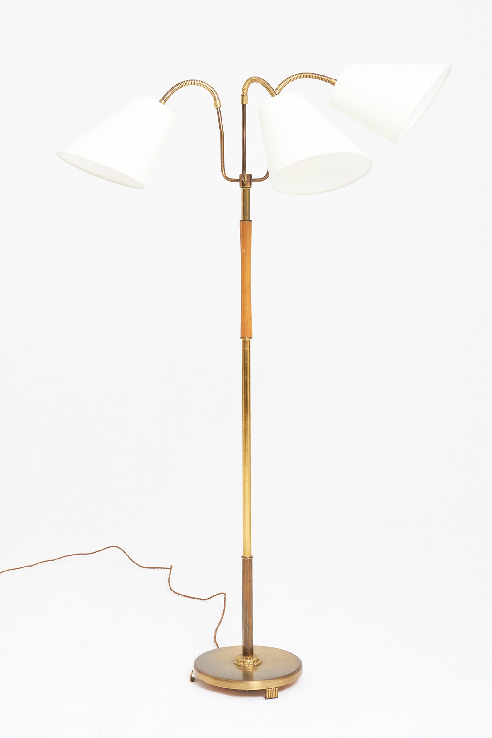 9308- Mid-Century Three-Arm Floor Lamp