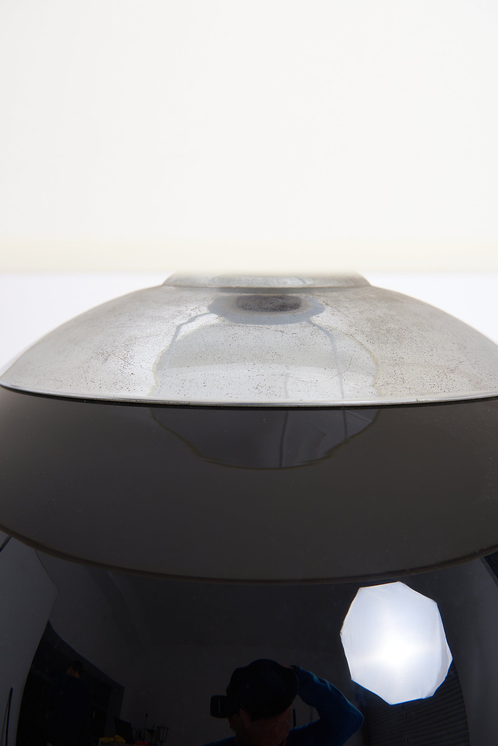 Art Deco Black Glass Table Lamp