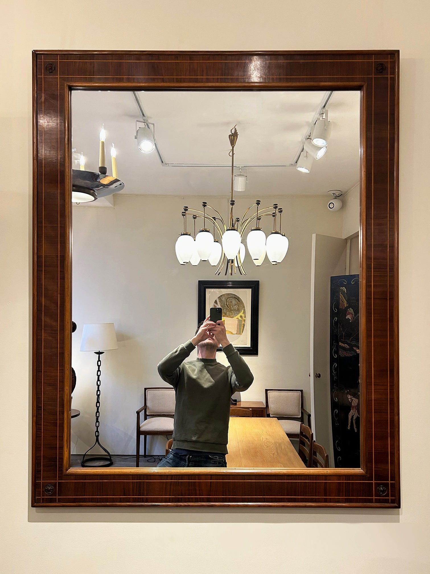 Large Rosewood Spanish Mirror