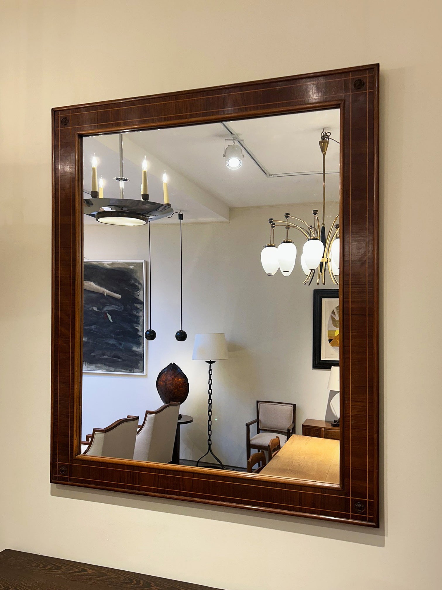 Large Rosewood Spanish Mirror