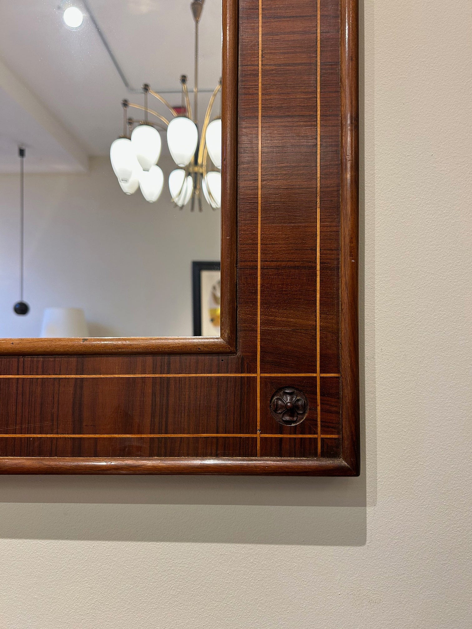 Large Rosewood Spanish Mirror