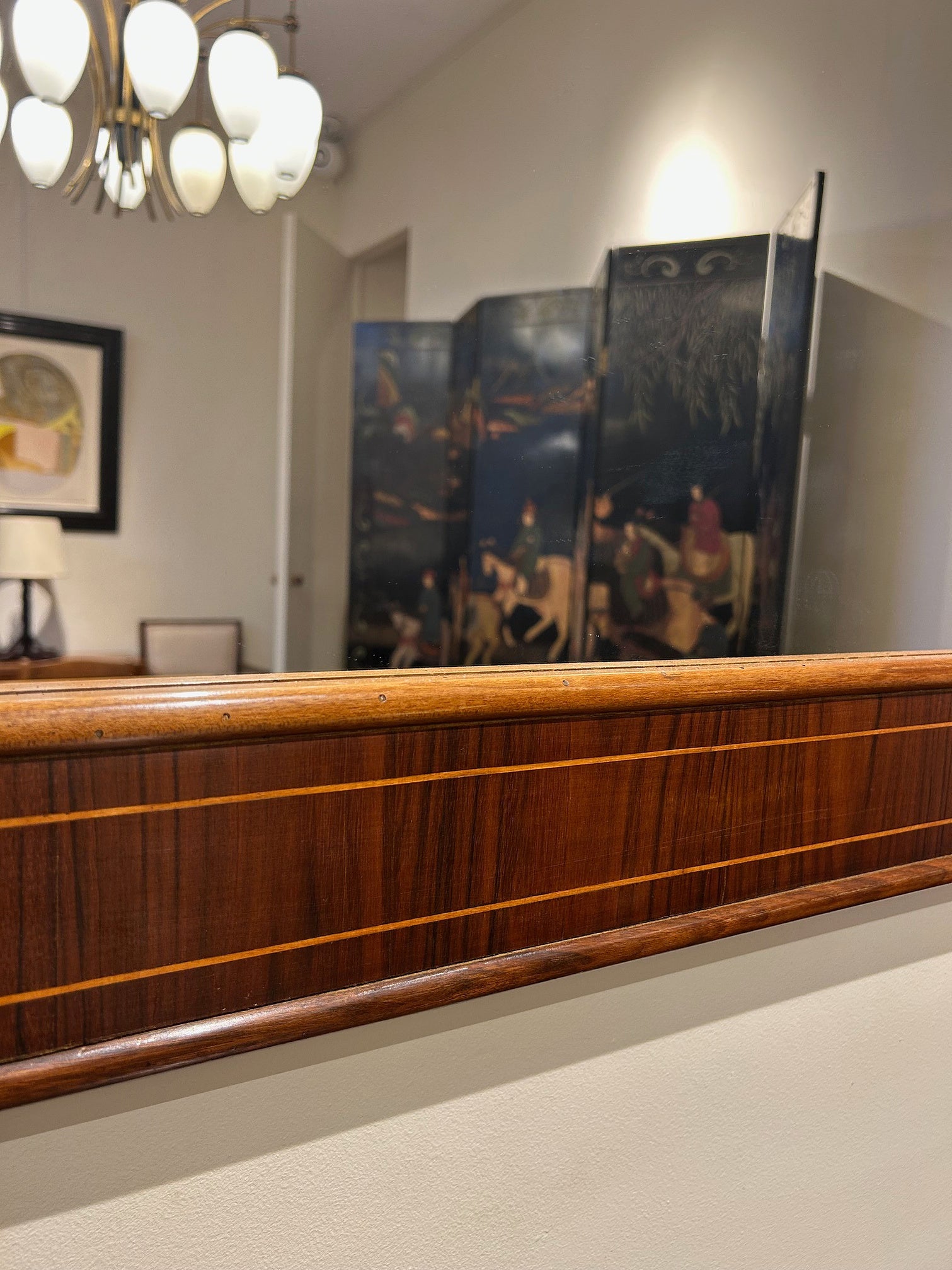 Large Rosewood Spanish Mirror