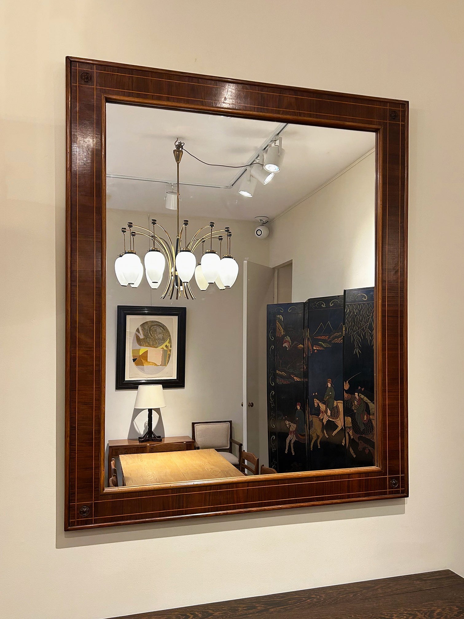 Large Rosewood Spanish Mirror