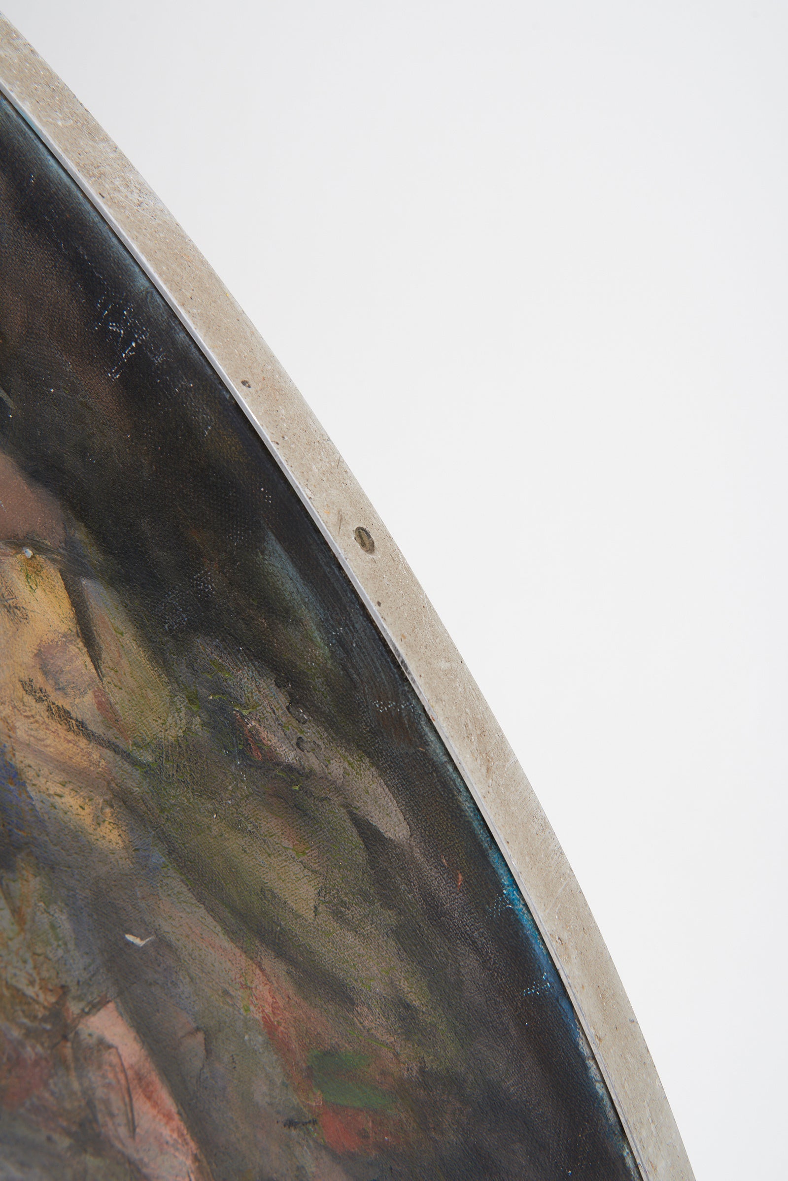 Large Abstract Round Painting