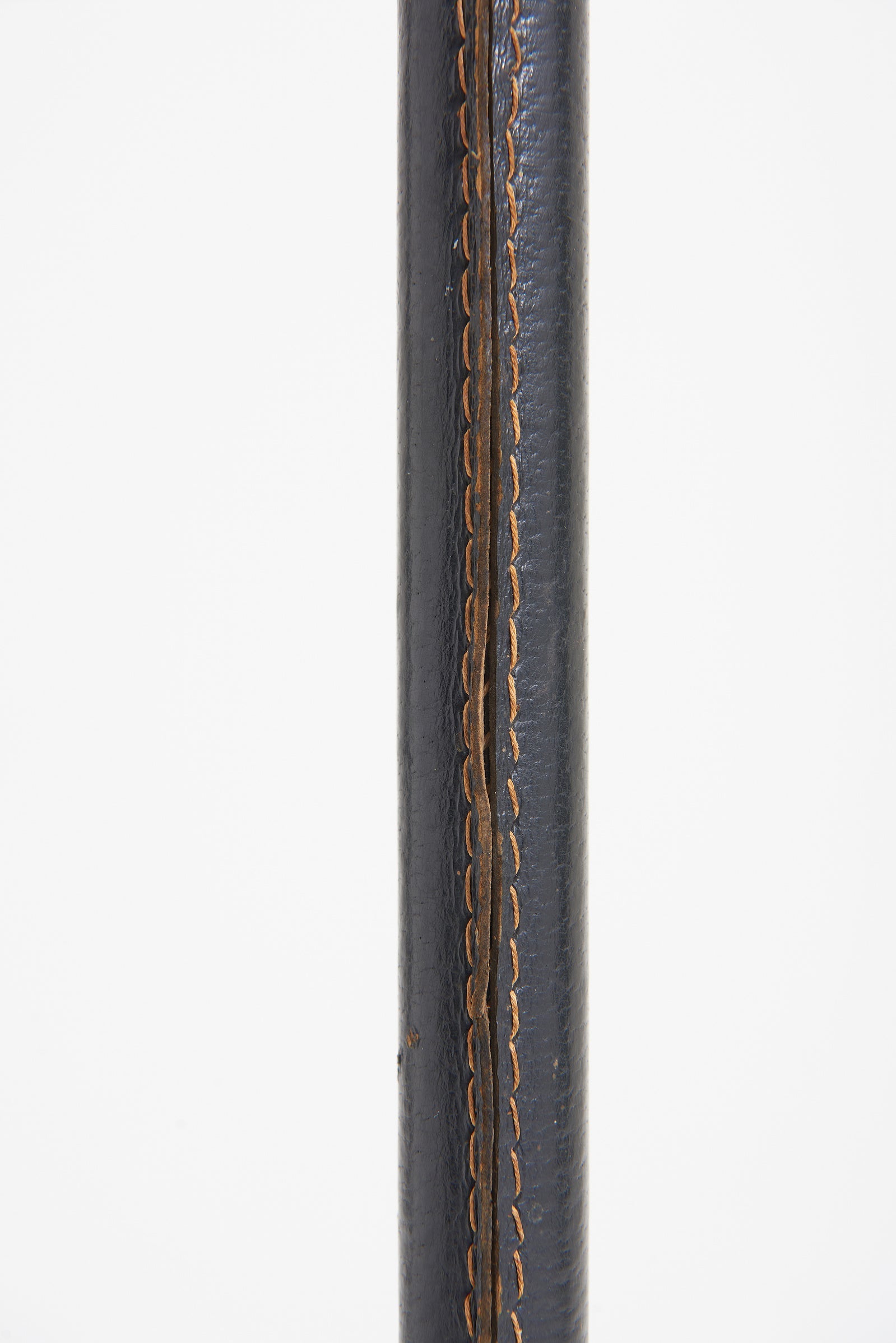 Mid-Century Leather Floor Lamp