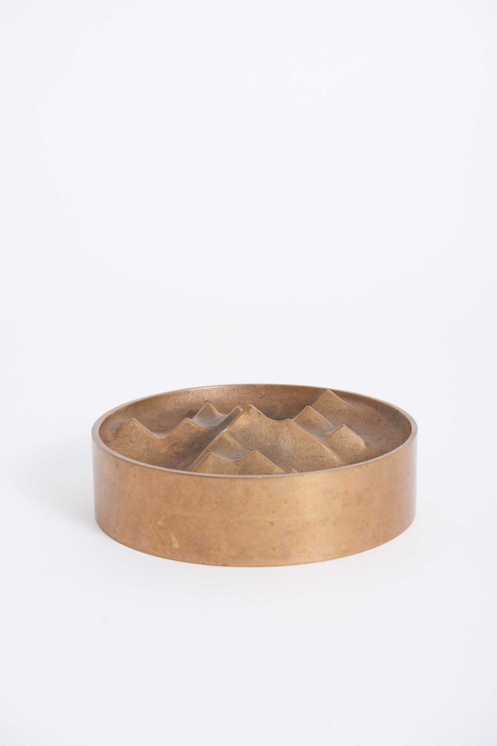 Danish Bronze Sculptural Bowl