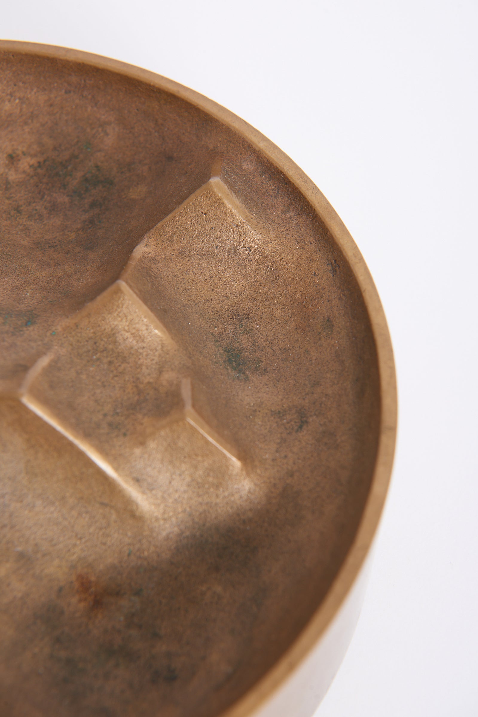 Danish Bronze Sculptural Bowl