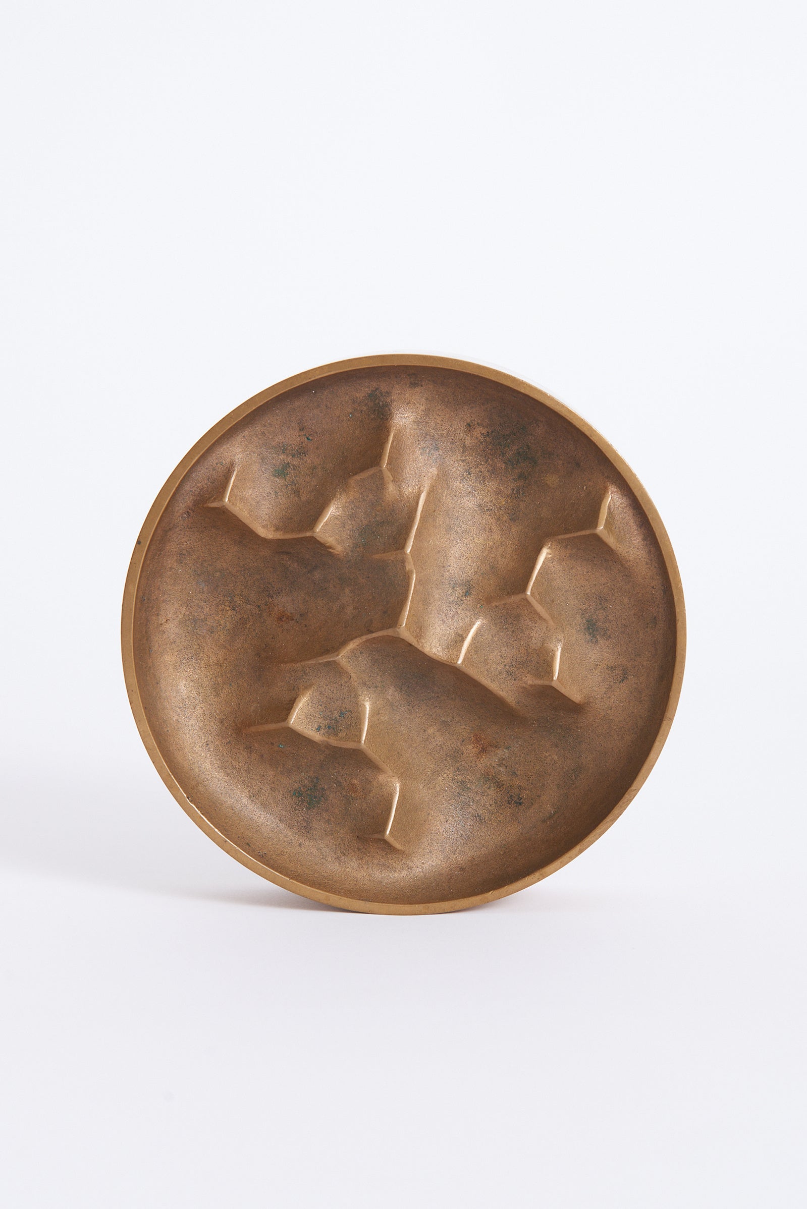 Danish Bronze Sculptural Bowl