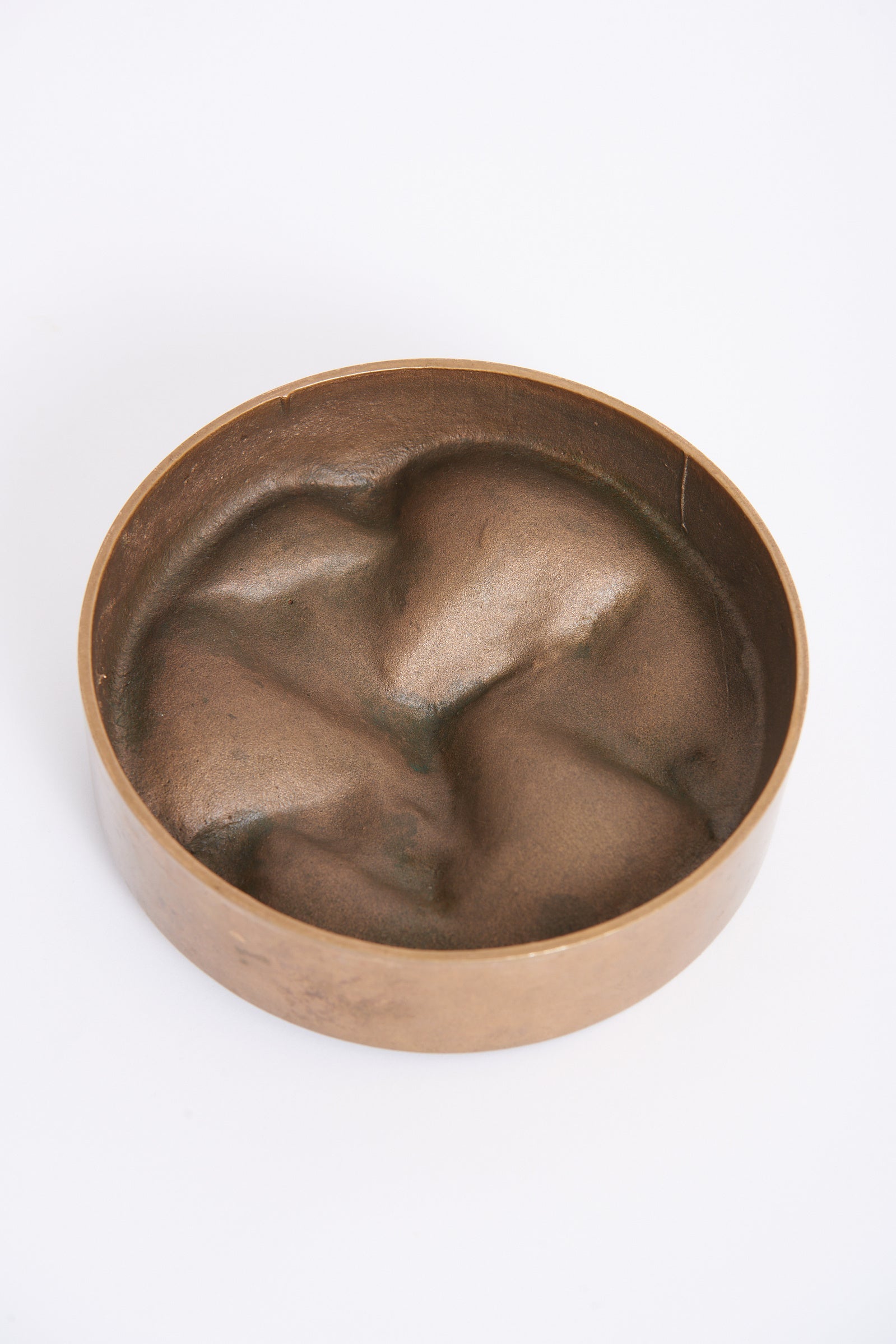 Danish Bronze Sculptural Bowl