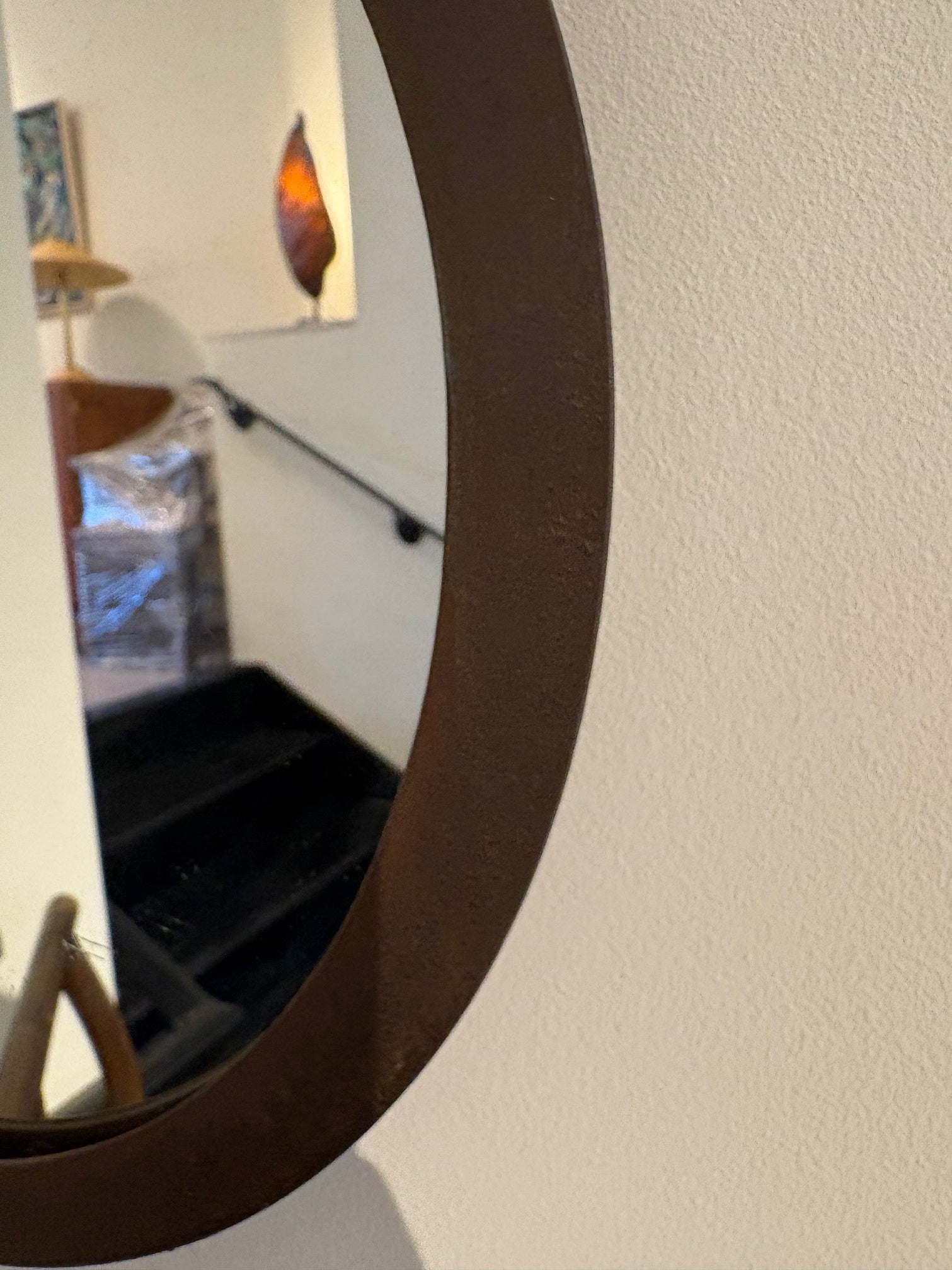 Mid-Century Iron Mirror