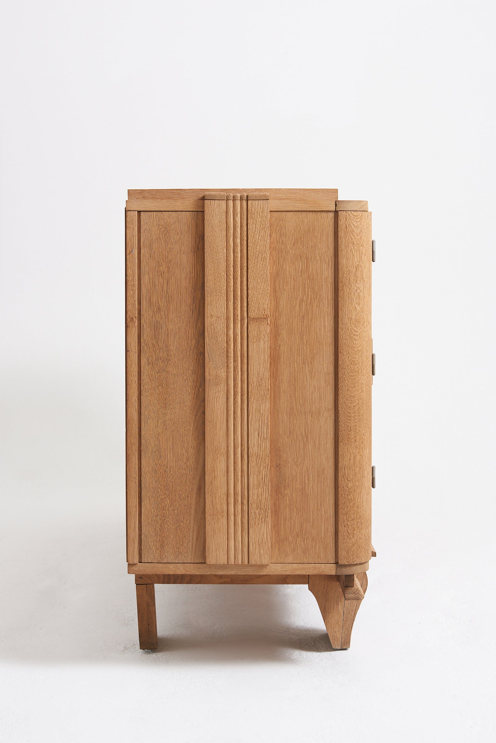 Sanded Oak 1940s Sideboard
