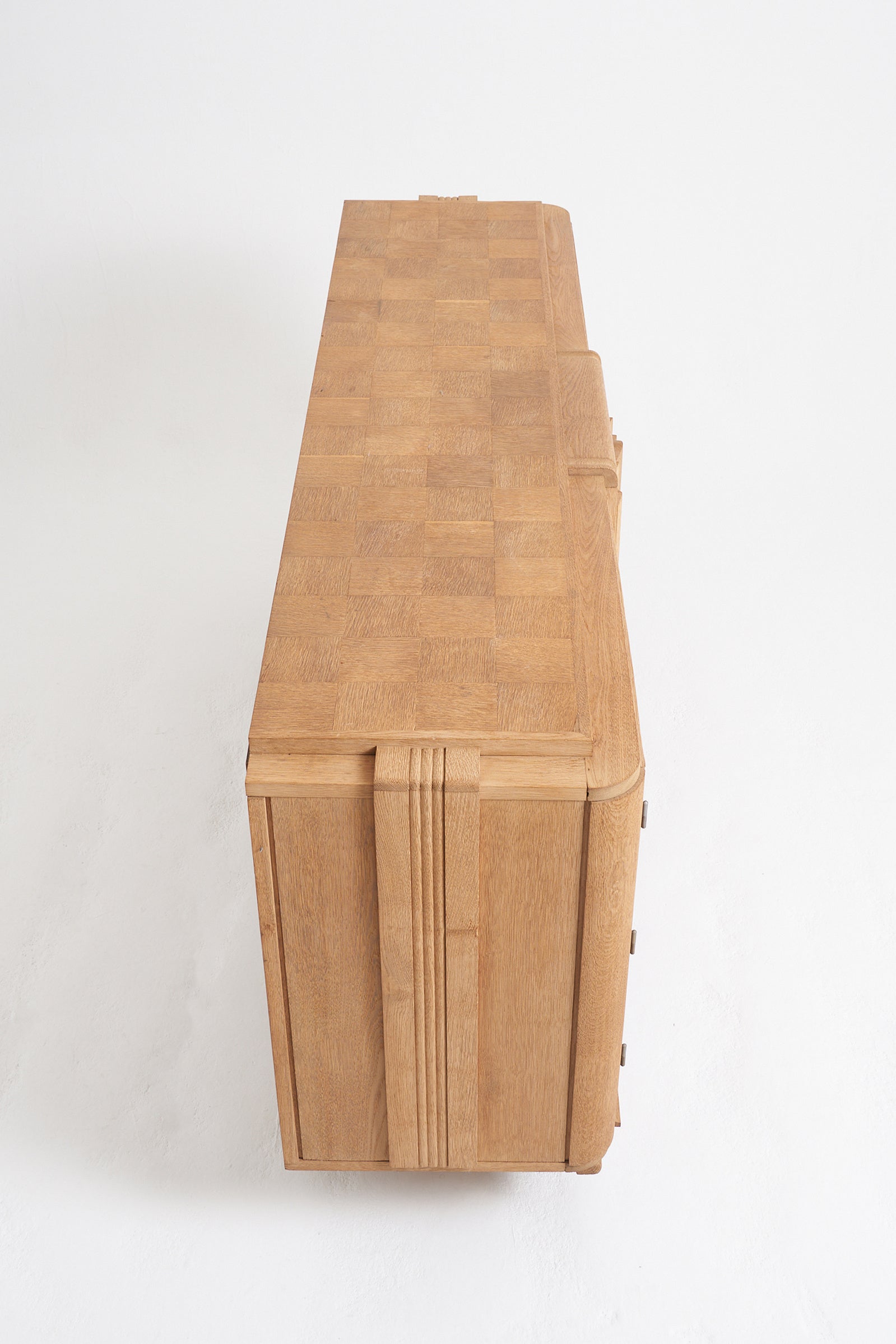 Sanded Oak 1940s Sideboard