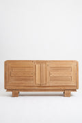 9407- Sanded Oak 1940s Sideboard