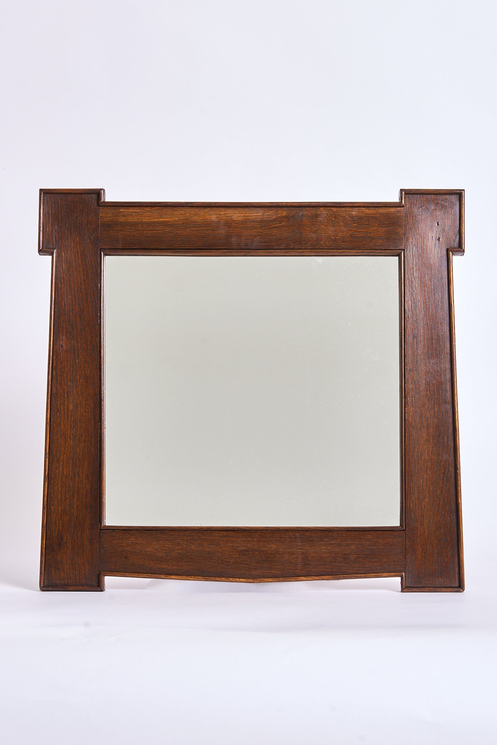 Arts & Crafts Oak Mirror